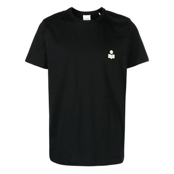 Isabel Marant 24SS ZAFFERH Logo Print T-Shirt Black Ecru TS0047HA B1N19H BKEC 76994361