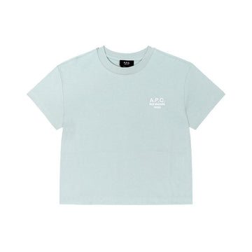 APC KLA VERT DEAU/BLANC RUE MADAME マダム ボックス Cropped Tシャツ F26389 144730277