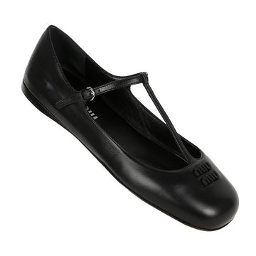 Miu Miu Leather Ballerina Shoes 146874880