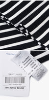 Saint James 2945 NAVY ECUME Double Stripe Scarf 146709141 [P]