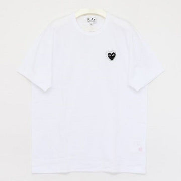 COMME DES GARCONS Schwarzes Herz Perlenlogo Unisex T-Shirt AX T802 051 1 146882753