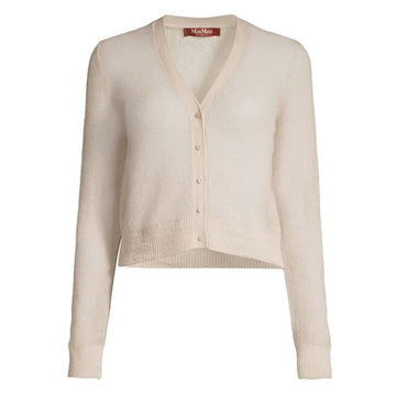 MaxMara 23FW ACCORTA V-Neck Cardigan Beige 2363461239 002 63808511