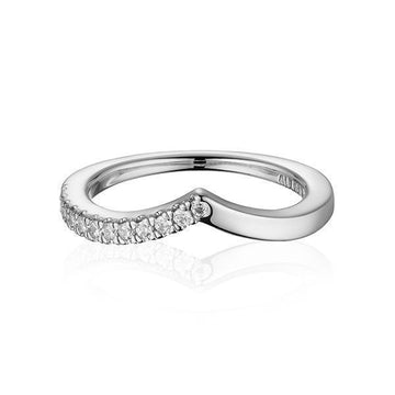 Pandora Shimmering Wishbone Half Sparkling Silver Ring 192394C01 144702242