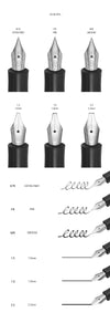 KAWECO カリグラフィ ブラック 2.3mm 万年筆 10000811 146843031 [P]