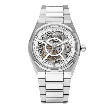 GEIGER Skeleton Dial Men's Metal Watch GE1228WS 146915982