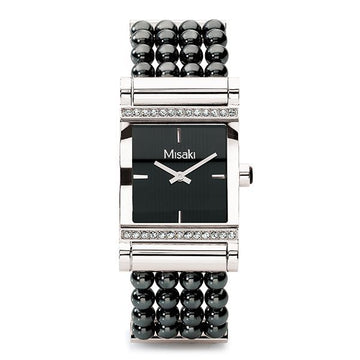 Misaki QCRWPARISIENNEBL Pearl Watch Women's Metal Watch 146916033