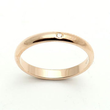 Cartier 1895 Diamond Wedding Band Ring Size 51 KS 11 Rose Gold B4088200 146917311
