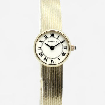 Tiffany & Co Vintage Jewelry Watch 14K Yellow Gold Mini Size Women Watch 1983 146918042