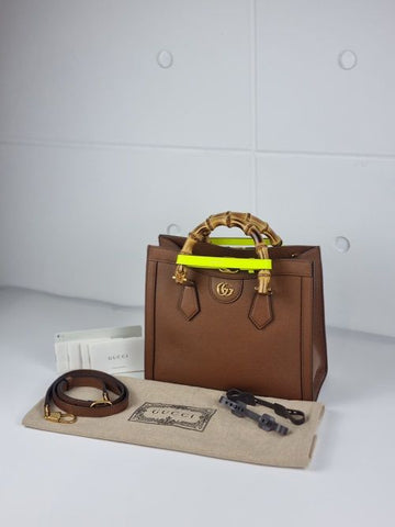 Gucci Diana Small Shoulder Bag Bamboo Handle Tote Bag 146920330