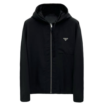 Prada Wool Hooded Bomber Jacket 146921447
