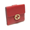 Gucci Interlocking G Logo Flap Wallet in Red Leather 598167 146924164 [P]