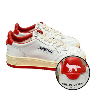 AUTRY メダリスト レザー スニーカー ホワイト レッド (AULWMK02) 145903286