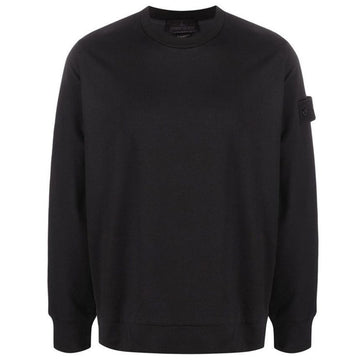 STONE ISLAND Stein Wappen Crewneck Sweatshirt Schwarz 7615632F3 V0029 51823266