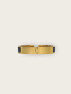 HERMES ブラック ゴールド T5 クリックアシュ ブレスレット ブレスレット 146929545 [P]