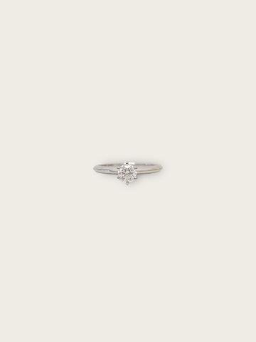Tiffany & Co Platinum Tiffany Setting 0.4ct Diamond Ring 146929842
