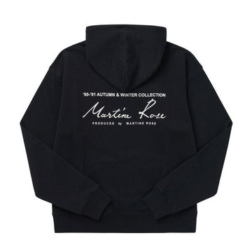 MARTINE ROSE Scribble Bag Logo Classic Unisex Hoodie CMR602FL Schwarz 146942390