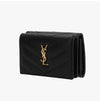 Saint Laurent Cassandra Monogram Matelassé Gold Mini Wallet 146942573 [P]
