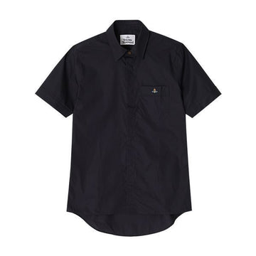 VIVIENNE WESTWOOD ORB Logo Klassisches Kurzarm-Hemd Herren - 24010004 W009Q N401 144732713 [P]