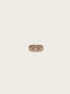 CHANEL Beige Gold Diamond Quilted Coco Crush Ring Small 146946889 [P]