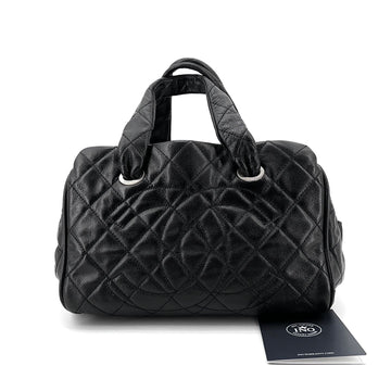 CHANEL Zeitloses CC-Logo Kaviar Bowling Bag Tote Bag 146956117