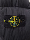 Stone Island Black Crinkle Nylon Non-Hooded Puffer Jacket 146962108 [P]