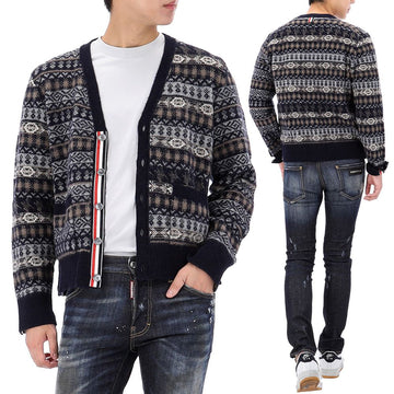 Thom Browne 25FW Shetland Wool Blend V-neck Cardigan MKC598F Y1026 415 146989545