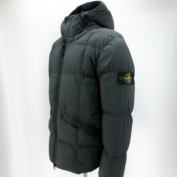 STONE ISLAND クランクルラップフードショートダウンジャケット 147027213