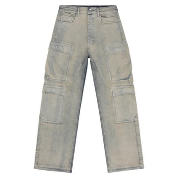 RICK OWENS DMP 38 Dunkelschatten Doppel Cargo Jeans 143780631