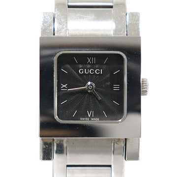 GUCCI 19MM Edelstahl Quarz Quadrat Metall Damen Uhr / 7900P 147030209