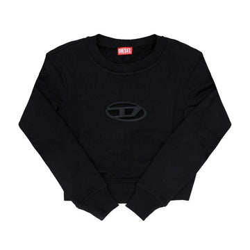 DIESEL Cutout Metallic Oval D Logo Cropped Sweatshirt Damen A09931 0GRAC 9XX 144593901