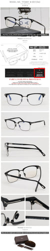 TOM FORD Blau Licht Schutz Brille TF5801B 001 Luxus Halbrand Sehschutz 147196445 [P]