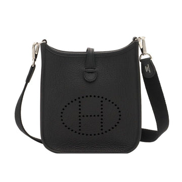 Hermes Black Clemence Evelyn 16 AMAZONE Mini Crossbody Bag (K stamp) / H069426CKAV 147207421