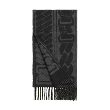 HERMES Clic, C'est Noue Schal Knitted Noir H392917T 05 147207860 [P]