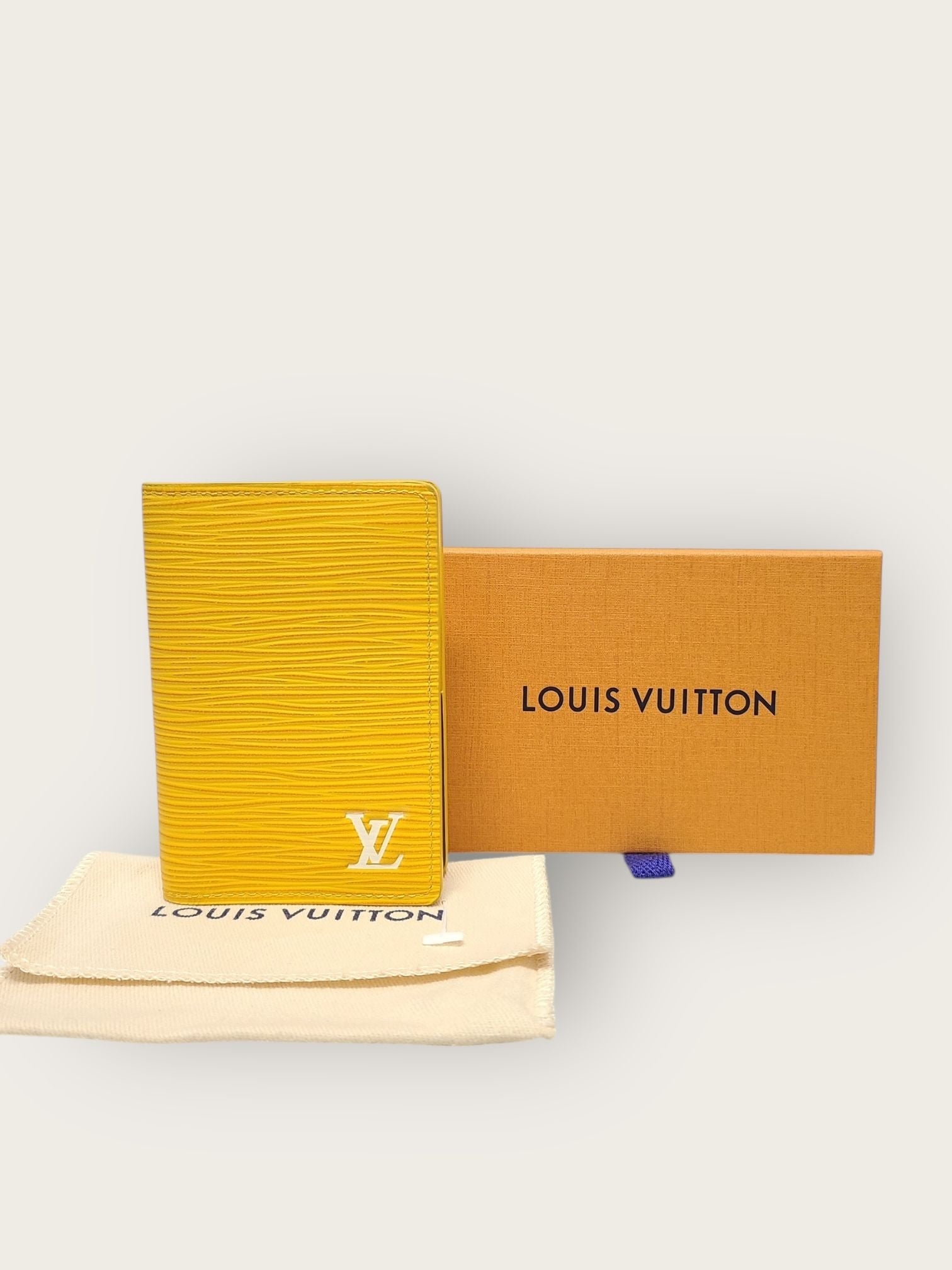 Louis Vuitton Yellow Epi Organizer Pocket Card Holder 147208493
