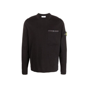STONE ISLAND Wappen Pocket Knit Schwarz 7615517B8 V0029 52683331