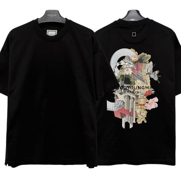 Wooyoungmi City Graphic Logo Print T-shirt 147252636