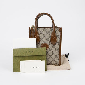 GUCCI 671623 インターロッキング G ミニ トート ショルダーバッグ 147625708