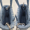 Miu Miu Matreuse Logo Denim Chain Tote Bag 147306726 [P]