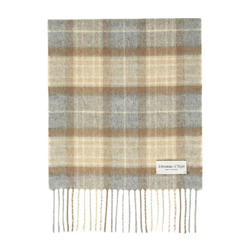 JOHNSTONS OF ELGIN エルギン ジョンストンズ タータン カシミア マフラー NATURAL MACKELLAR (男女兼用) KU0542 147309356