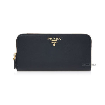 Prada Saffiano Logo Long Wallet 147312213