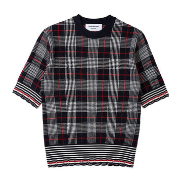 Thom Browne Women's Check Short-Sleeve Knit FKA411A Y1014 415 147312863