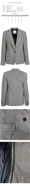 ISABEL MARANT Louison Wollblazer Schwarz-Ecru VE0384FA B3D05E BKEC 118712771 [P]