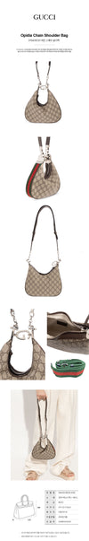 GUCCI Atashu Kleine Schultertasche 699409 96GRN 9769 147331278 [P]