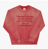 WILD DONKEY Questions Sun Faded Cherry Red Unisex Sweatshirt 147332316 [P]