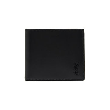 Saint Laurent Tiny Monogram Black Leather Wallet stamp: 607727 1JB0U 1000 145965952