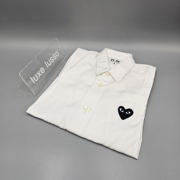 GUCCI Comme des Garçons Kids Heart Button-Up Shirt Weiß AZ-B503-100-2 142052091