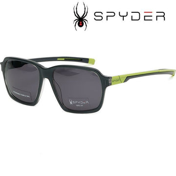 Spyder Sunglasses SP6032 036 Adjustable Temple Length Square Gray Fishing Hiking Golf Fashion 147378875