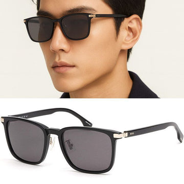 HUGO BOSS サングラス BOSS1406FSK 2M2IR アジアフィット ブラック メタル スクエア デイリー ファッション 147378794