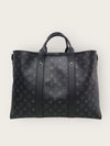 Louis Vuitton Eclipse Monogram Weekend Tote Crossbody Black 147400382 [P]