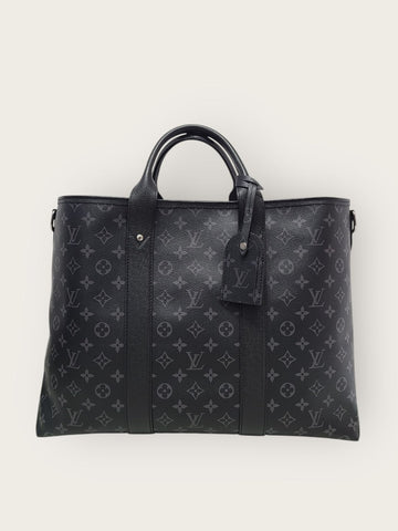 LOUIS VUITTON Eclipse Monogram Weekend Tote Crossbody 12345 147400382